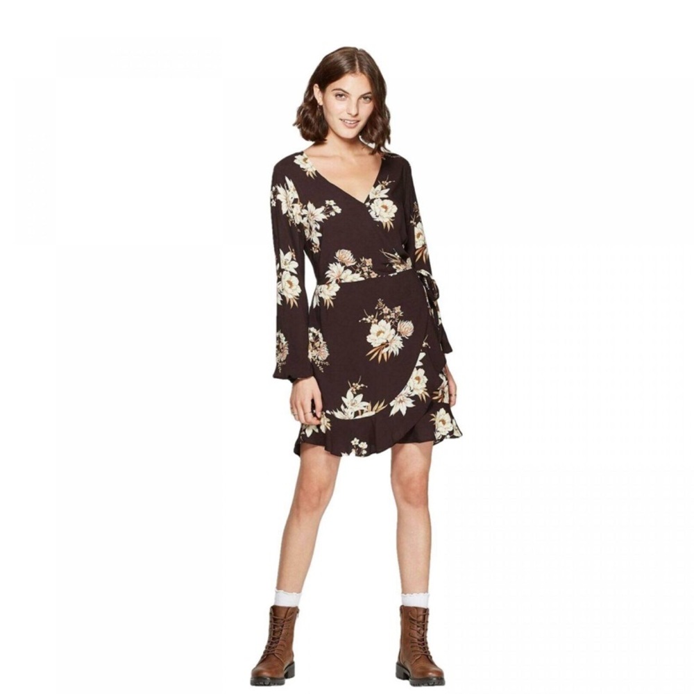 Xhilaration Black Floral Dress
